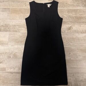 NWOT Isabella Bird Classic Black Square‎ Neck Sleeveless Fit Dress Size Medium